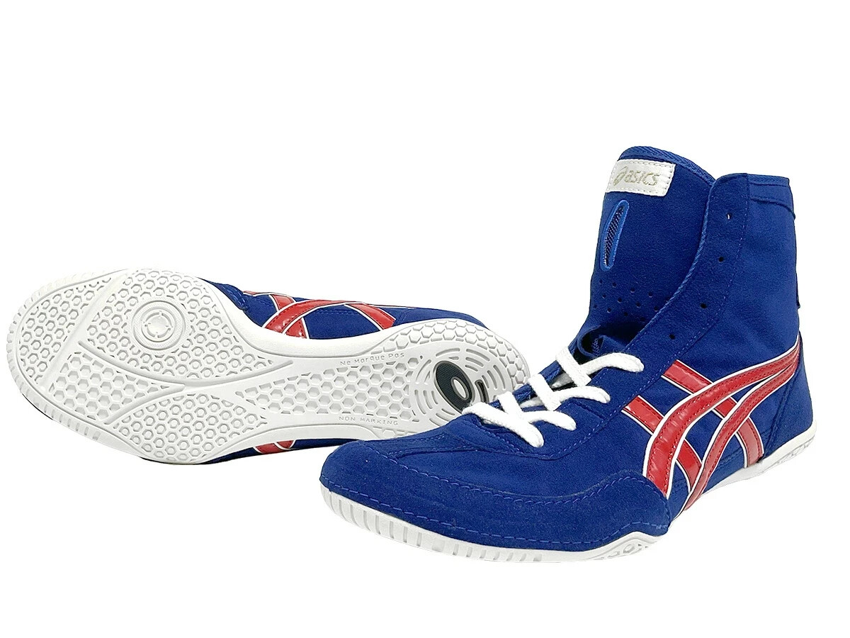 ASICS Wrestling Shoes Blue x Red x White 1083A001 EX-EO