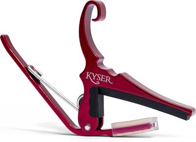 Quick-Change Guitar Capo for 6-string acoustic guitars, Ruby Red, KG6RA
