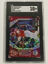 2021 Panini Mosaic #VT4 Mike Trout V Tool SGC 10 Gem Mint Quick Pitch Prizm