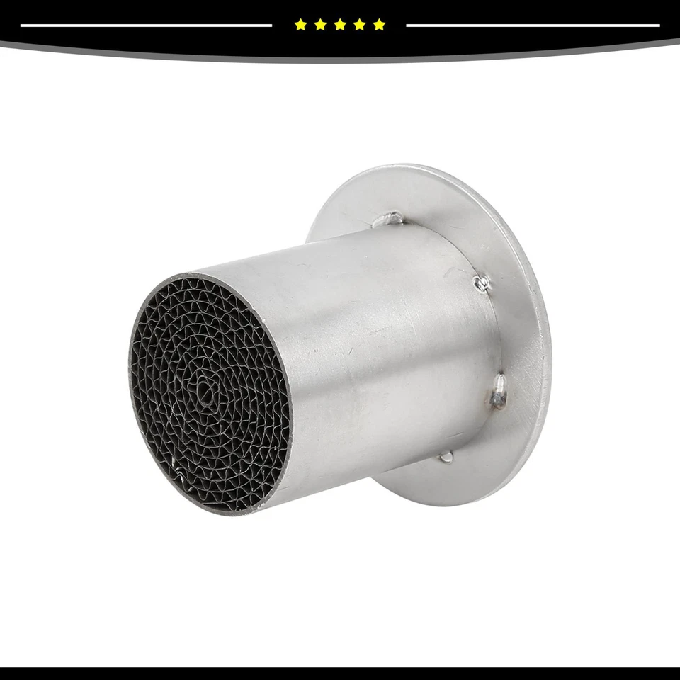 Pieza Universal de 1 Deflector Silenciador Tubo Escape Moto 63mm Plateado Foto 4 de 4