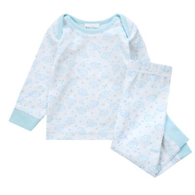 Baby Elefant Schlafanzug Kleinkinder 100% Weich Jersey Baumwolle Langarm 2 Stück Schlafanzug Set