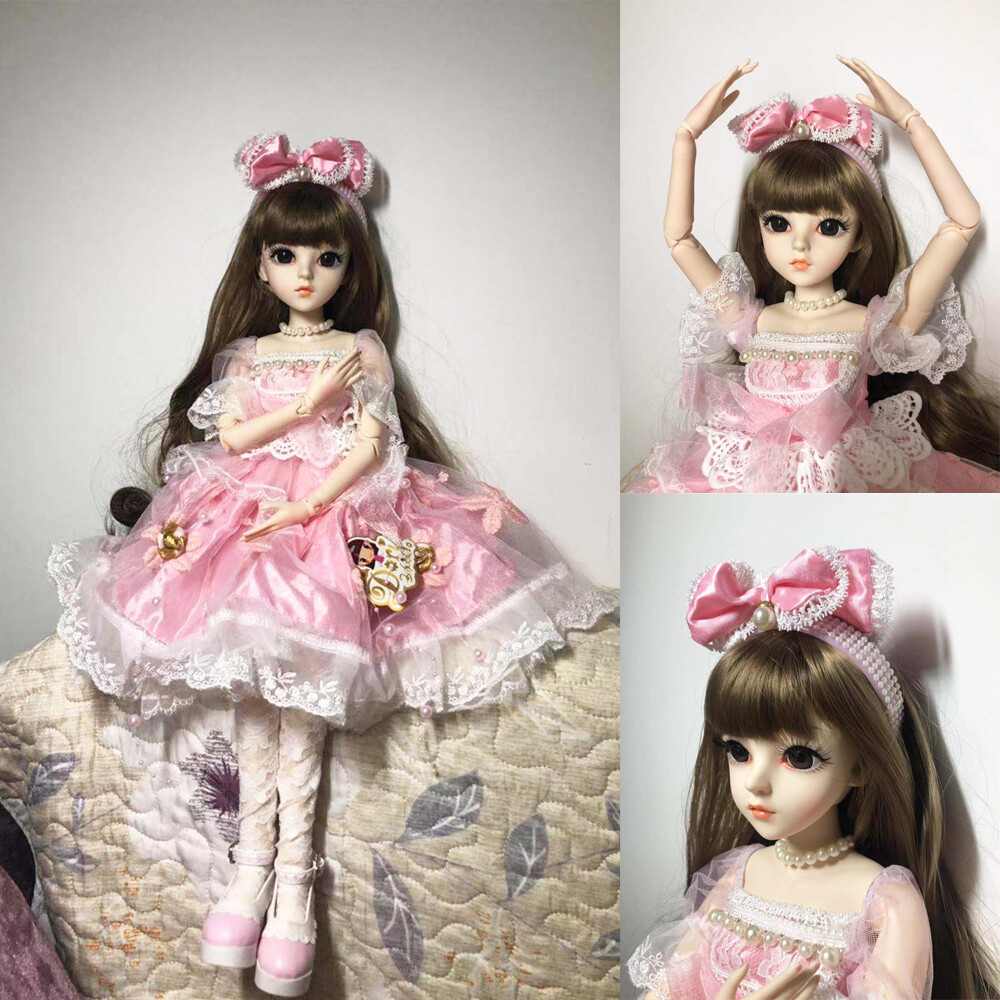 【希少レア】ビンテージ バシュフルキッズ ドール ガール 1/6 BJD Doll Toy 13 inch Cute Girl Doll w/ Dress Coat Sock