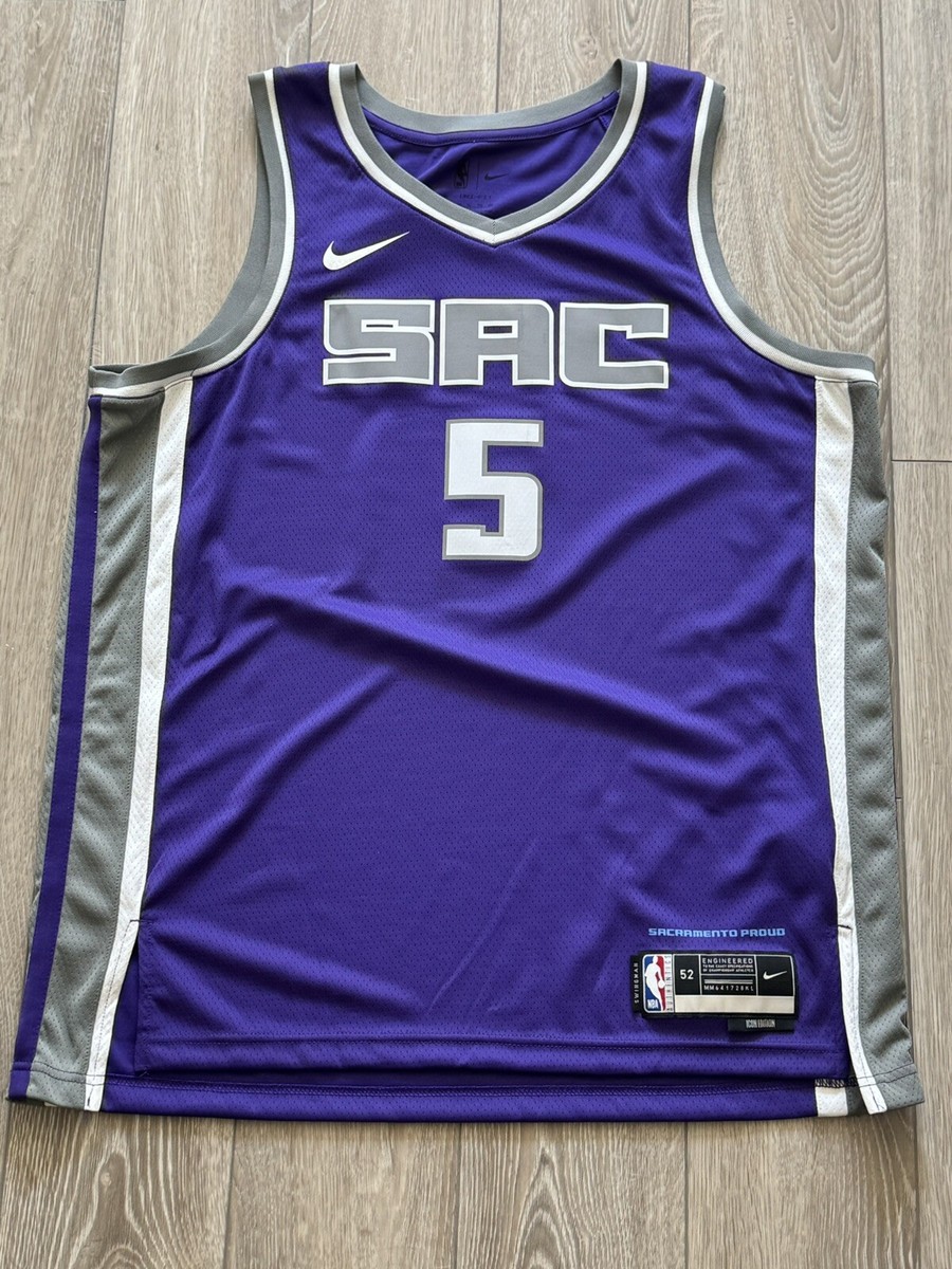 De'Aaron Fox Sacramento Kings Jersey Size 52 NBA Authentic 
