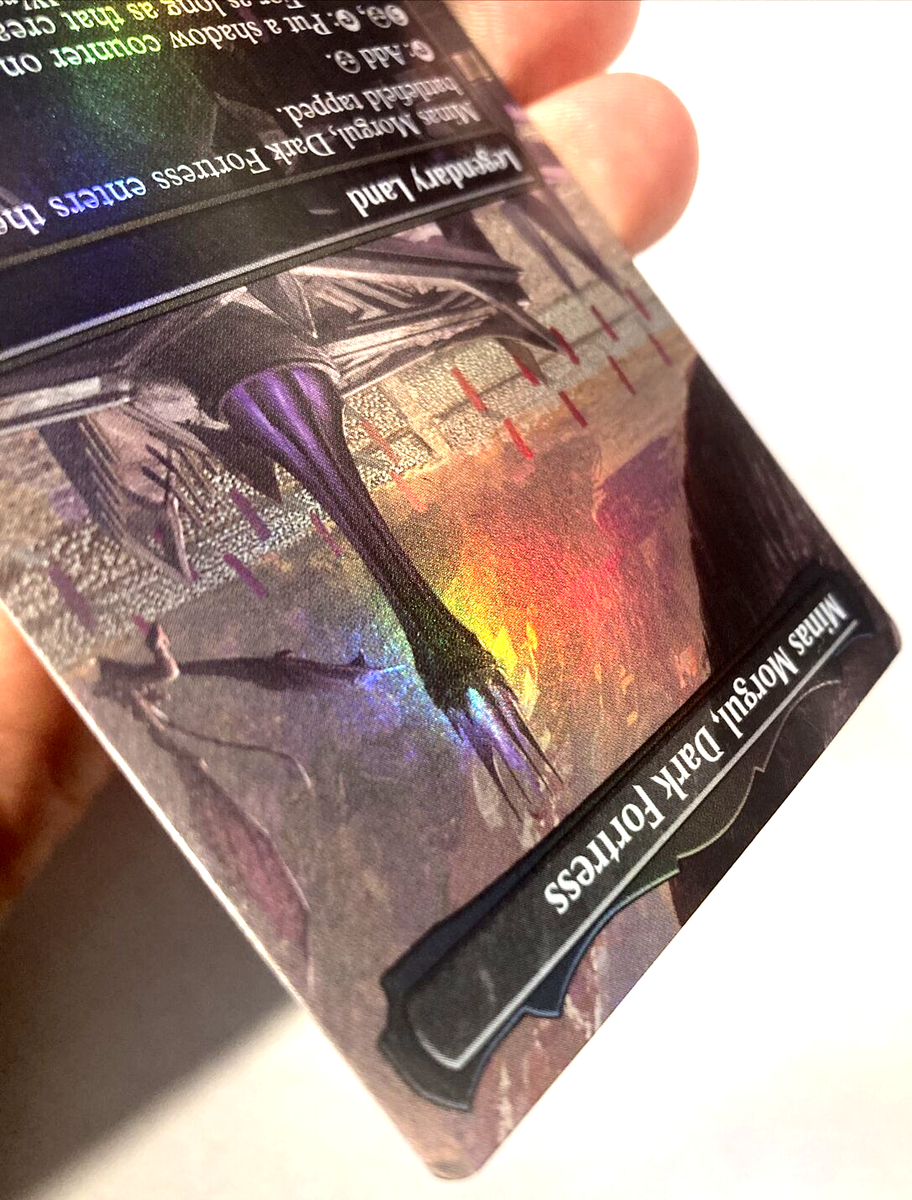 MTG Minas Morgul, Dark Fortress *BORDERLESS FOIL* The Lord MTG Minas Morgul, Dark Fortress *BORDERLESS FOIL* The Lord