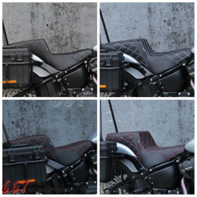 Siège Passager Arrière Cuir Synthétique Pour Harley Davidson Softail Slim Street Bob 2018-2022