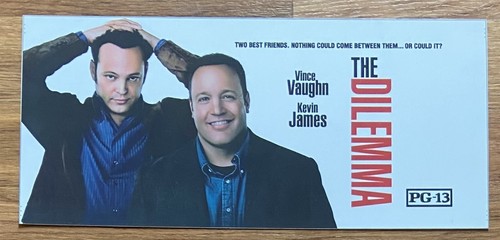 🌟 The Dilemma (2011) - Vince Vaughn - Movie Theater Mylar / Poster - 6x13
