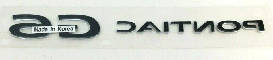 Pontiac G6 2006-2010 tapa maletero cromo placa de identificación emblema nuevo OEM Foto 3 de 4