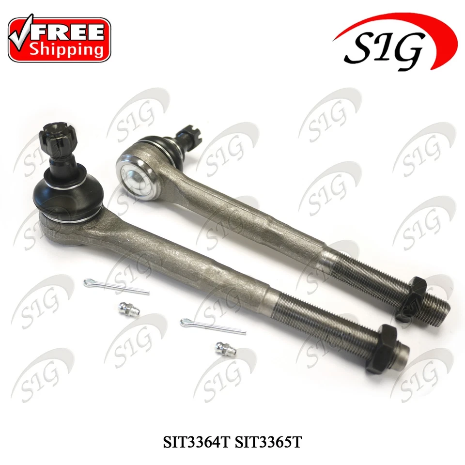 For 1997-2004 Ford F-150 F-250 RWD Inner Outer Tie Rod Pitman Idler Arm 6PC Kit - Image 2 of 4