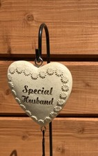 HUSBAND Heart Wind Chime With Stake Memorial Ornament