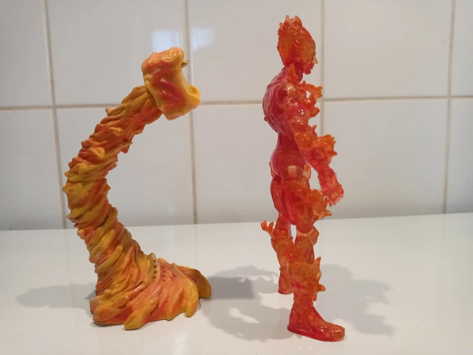 Marvel Legends Torche Humaine 4 Fantastiques Flame On 2005 Parlante - Photo 3/4