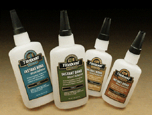 TITEBOND INSTANT GLUES - THIN MEDIUM THICK AND GEL TITEBOND INSTANT GLUES - THIN MEDIUM THICK AND GEL