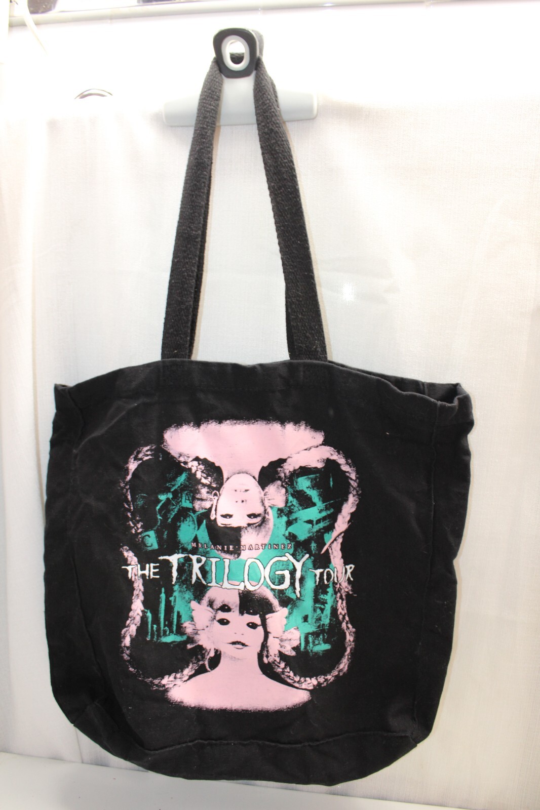 Melanie Martinez trilogy Black canvas Large tour tote bag