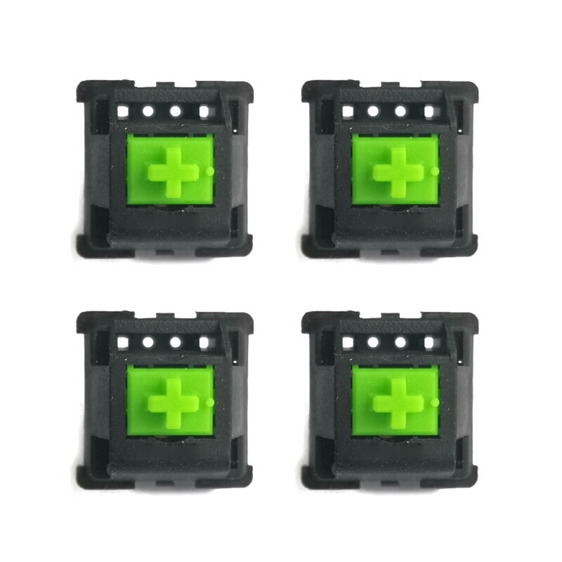 4-Piece Green RGB Mechanical Keyboard Switches for Enhanced Gaming Performance