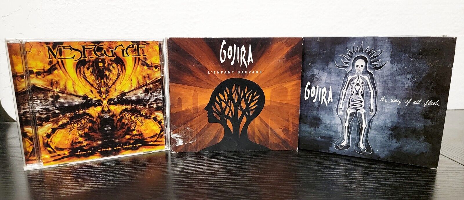 Gojira Meshuggah CD Lot - Nothing, The Way of All Flesh, L'Enfant Sauvage Albums