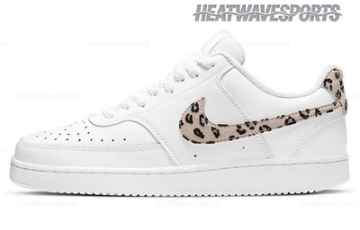 Nike Wmns Court Vision Low 'Leopard Swoosh - White' DD9665-100 Women New Sizes