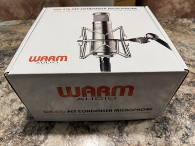 Warm Audio WA-47jr FET Condenser Microphone Shockmount Pouch Box Tested