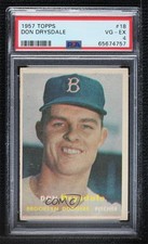 1957 Topps Don Drysdale #18 PSA 4 HOF 1q7