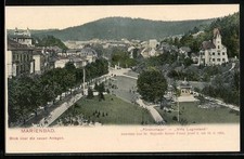 Postcard Mariánské Lázně, princely house villa Luginsland inhabited by Sr. Majesty Emperor Fran 