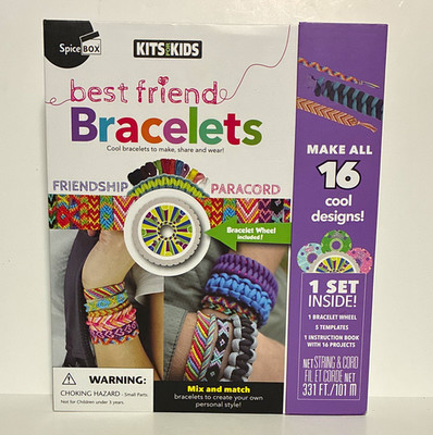 SpiceBox Kits for Kids Best Friend Bracelets Friendship Paracord Craft Kit