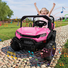 Kids 2 Seater Ride on Car 24V Electric Dump Truck 4WD Off-road UTV w/Remote MP3