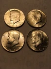 1964  Kennedy Half Dollars Lot Of 4 90% Silver  Fresh & Clean Bright  Nice Lot