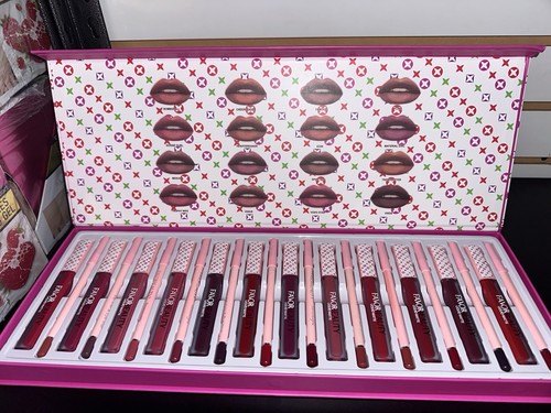 FAOR BEAUTY 20pc Liquid Lipstick & Pencil Lip Liner Set, Assorted Multicolor