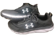 Under Armour Assert 10 Youth Kids Running Shoes Black White 6.5Y 3024833-001