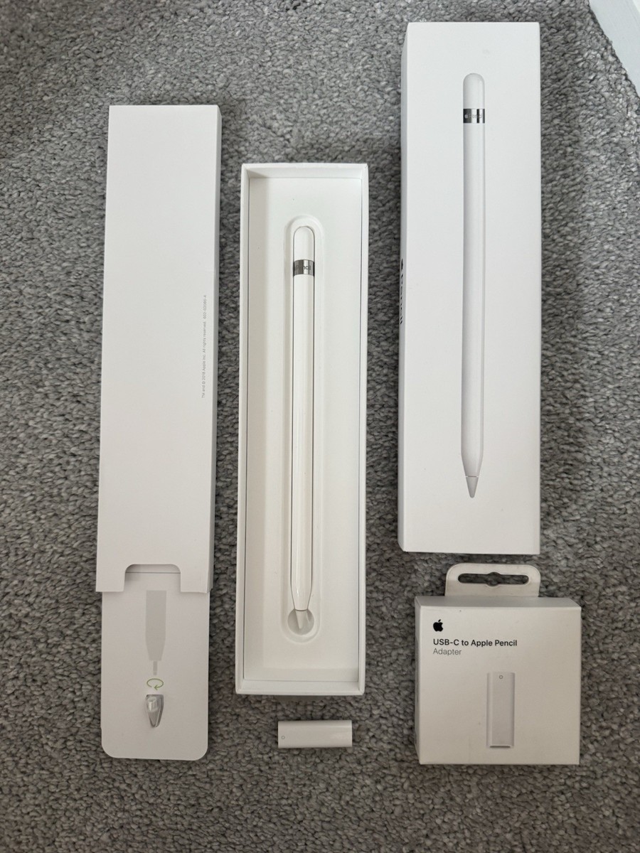Apple Pencil 1st Generation Includes extra tip and USB-C to iOS