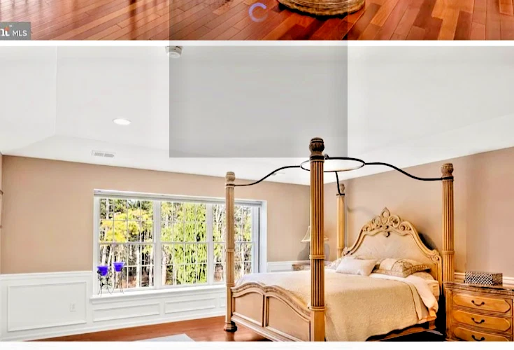 Bedroom Set King. Michael Amini La Francaise Bedroom Set. Designer Piece. - Image 3 of 4