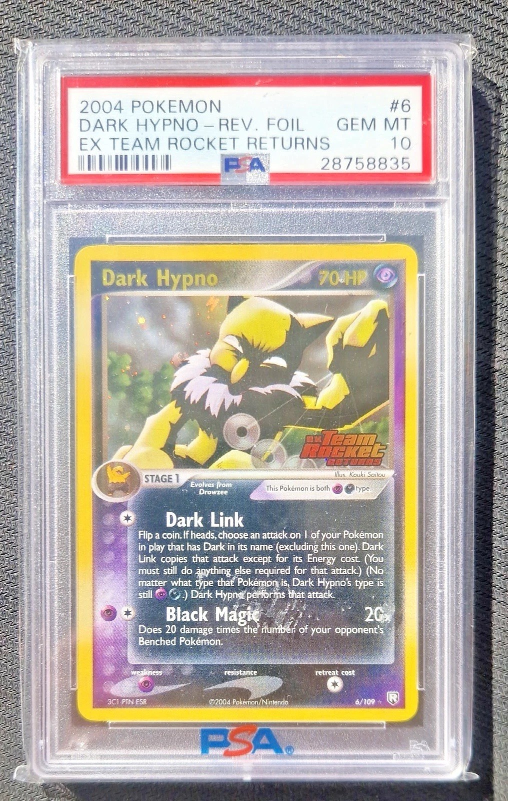 dark hypno pokemon card price 1997 Japanese Rocket Gang #97 Holo Guide (Any other effects that would happen after applying Weakness and Resistance still happen.) Dark Hypno [1st Edition] #26