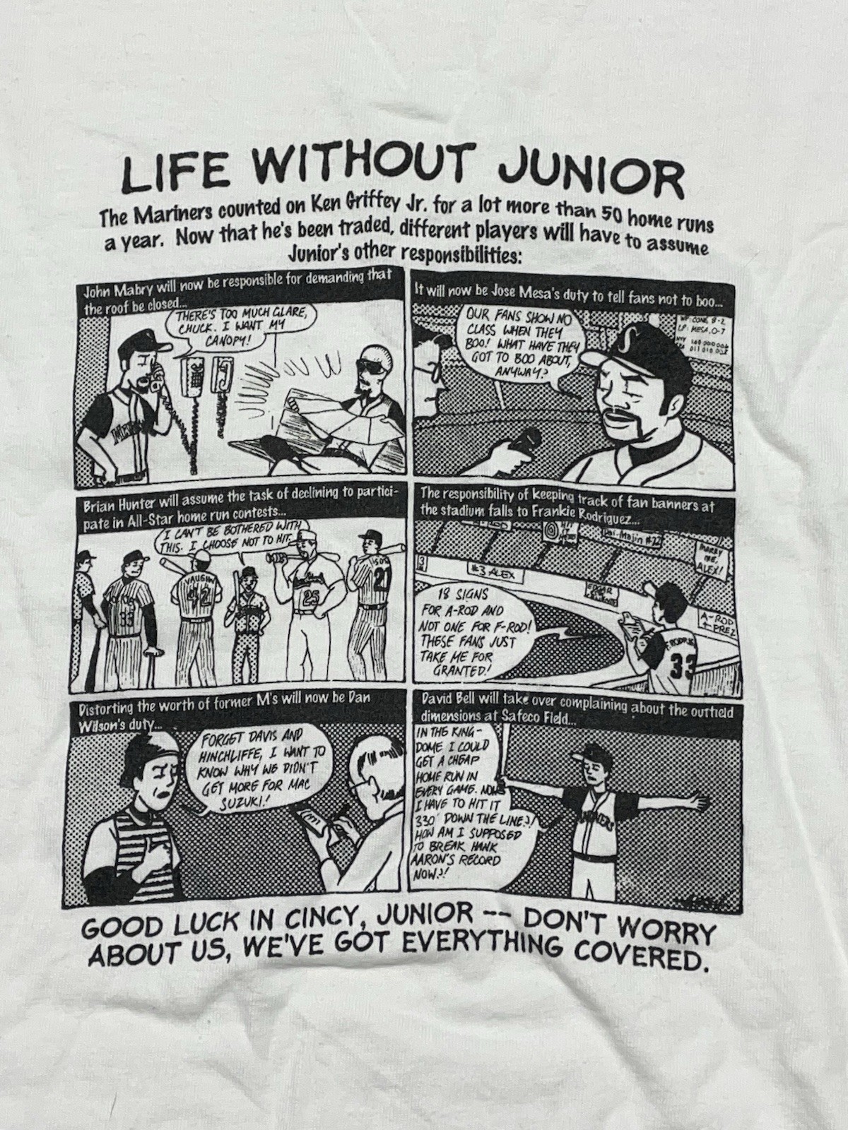 ALTRA T shirt Griffey Jr nuova senza etichette adulto bambino (vedi foto per dettagli)