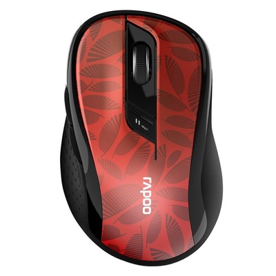 Rapoo Kabellose lautlose Multi-Mode-Maus ''M500'', Dunkelrot (00184543) #1907554