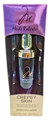 Crepey Skin Neck Décolleté  Tightening Serum W Collagen 1.7Fl.Oz. Merle Robert s