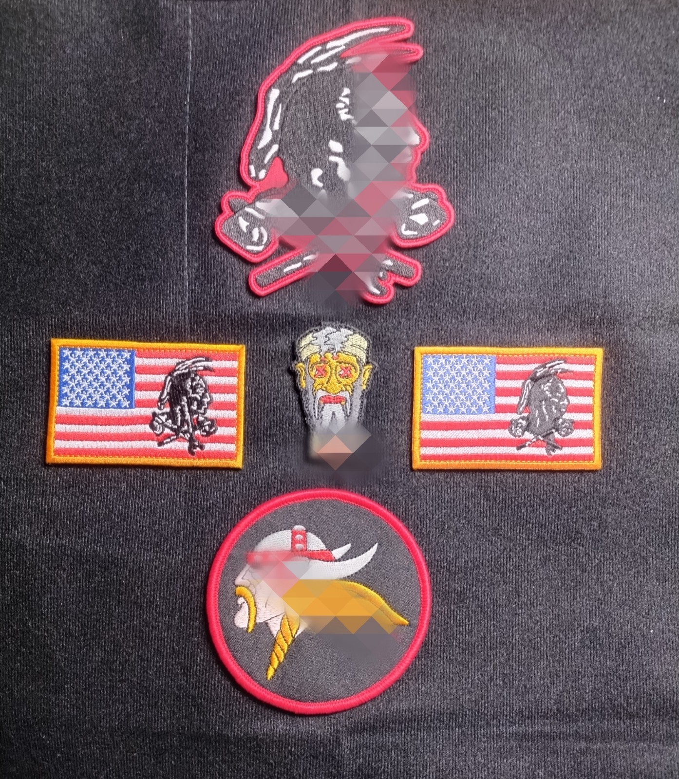 NSWDG DevGru Red Squadron Tribe 5 Logo Emblem Set
