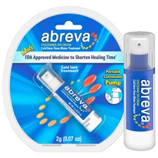 Abreva Cold Sore Fever Blister Treatment Pump 2g (.07 Oz)