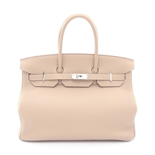 Hermes Birkin 35 Handbag Beige Leather #RCB2577