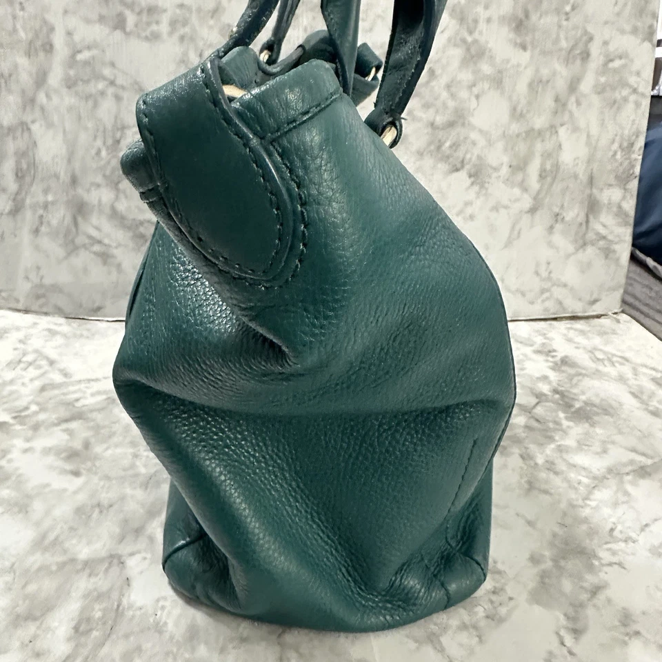 Cole Haan Cartera Cuero Verde Bolso de Hombro Bolso de Mano Cartera Núcleo Clásico Foto 4 de 4