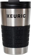 Keurig Travel Mug Fits K-Cup Pod Coffee Maker, 1 Count (Pack Stainless Steel 
