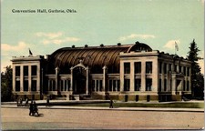 Guthrie Oklahoma Convention Hall Building View S H Kress & Co Postcard
