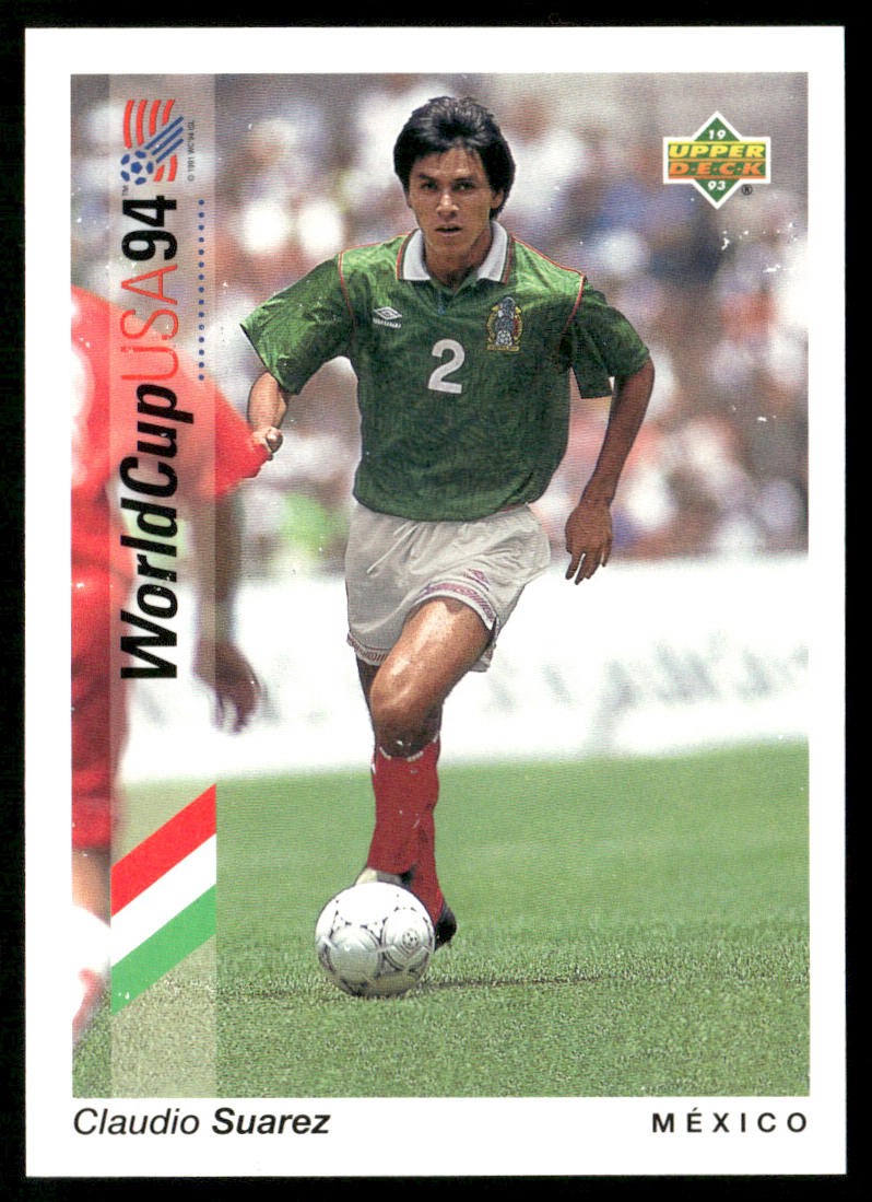 Claudio Suarez 1993 Upper Deck World Cup Preview Spanish/Italian #172 Mexico