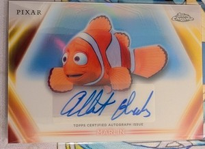 Topps Chrome Disney Pixar 17-Card Lot Marlin Auto + Serial Numbered Pluto +MORE!