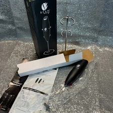 Bean Envy Premium Handheld Milk Frother Black - Open Box