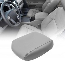 Gray Center Console Armrest Cover Replacement For Honda Pilot 20092015 Leather