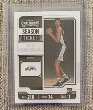2023-24 Victor Wembanyama Rookie Card Panini Contenders