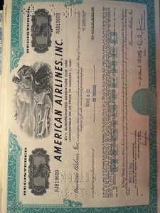 Mixed Lot of  Different Stock Certificates and Bonds, Various Industries