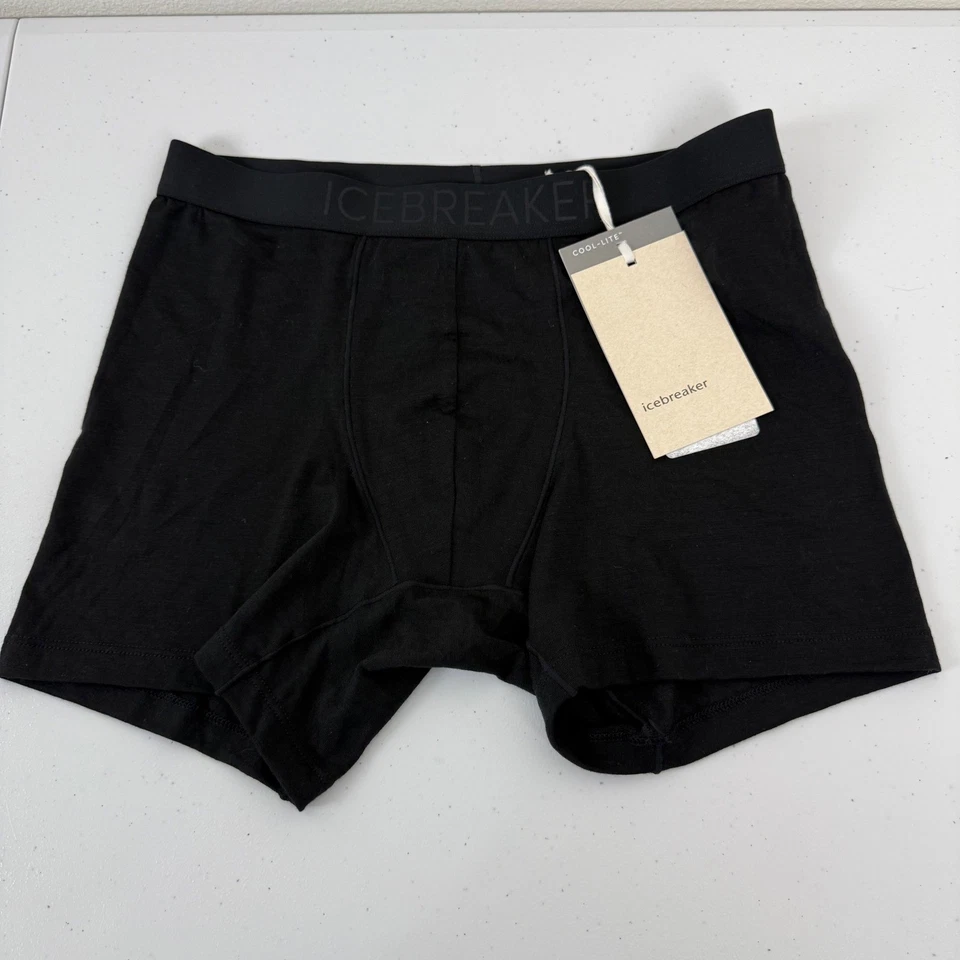 Calzoncillos boxer Icebreaker para hombre talla M Anatomica Cool Lite mezcla de lana merino negros Foto 3 de 4