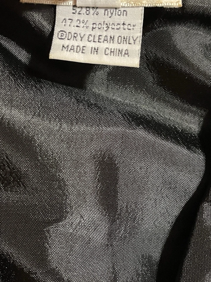 Jaqueta Brocado Metálico Grace Chuang New York Ouro Preto Padrão Abstrato M T46 - Imagem 3 de 4