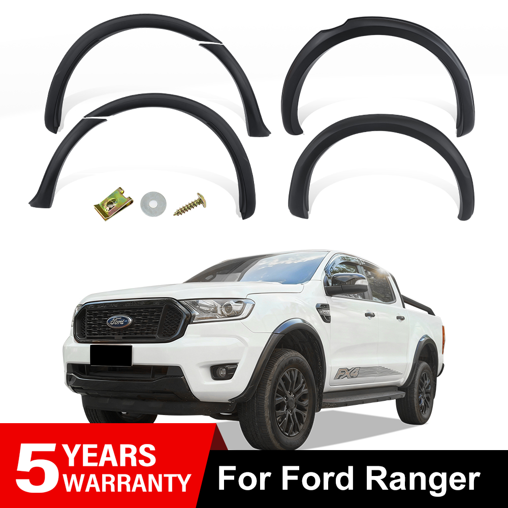 Matte Black Wheel Arches Wide Arch Kit For Ford Ranger T7 2015-2018 Slim Look