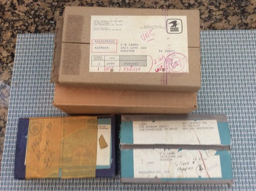 Lot of US Mint shipping boxes and envelops, COA, order # forms, no coins +++