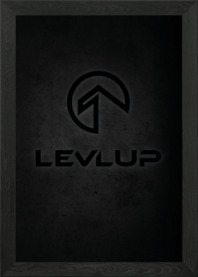LevlUp Black Edition Framed Wall Art Poster Canvas Print Picture